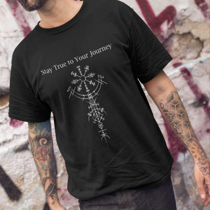 T SHIRT | VIKING RUNIC COMPASS