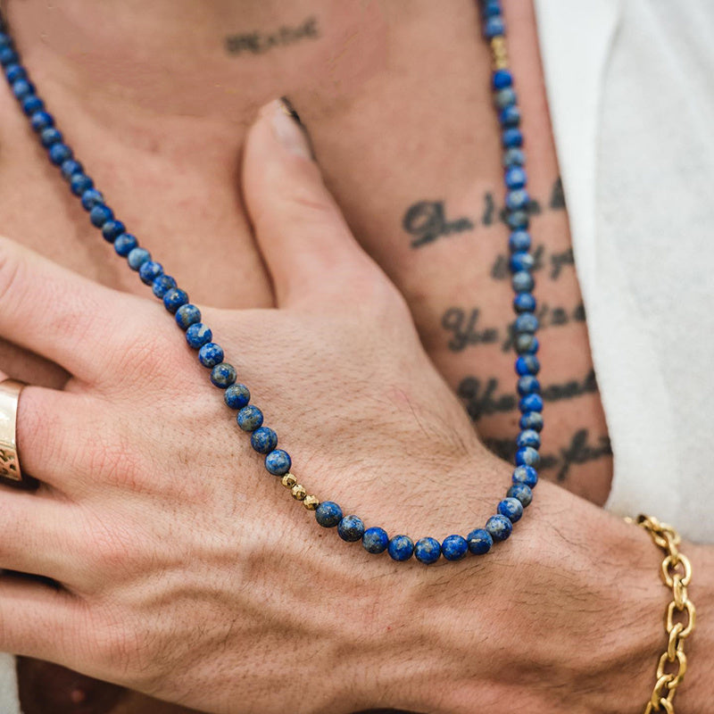 NECKLACE | BLUE THIN STONES