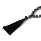 NECKLACE | BLACK WHITE BROOM