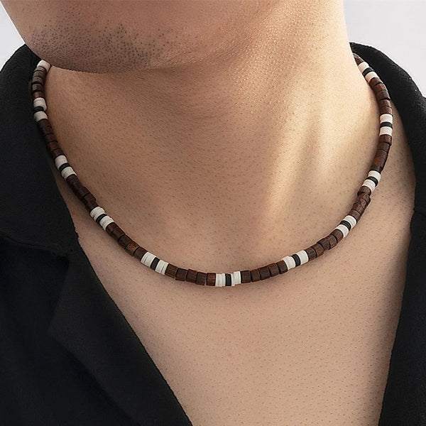 NECKLACE | BROWN WOODEN