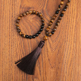 NECKLACE SET | BROWN BROOM