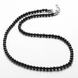 NECKLACE | BLACK THIN STONES