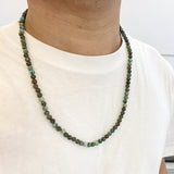 NECKLACE | GREEN THIN STONES