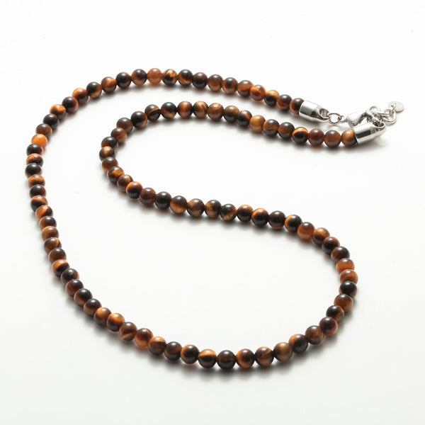 NECKLACE | BROWN THIN STONES